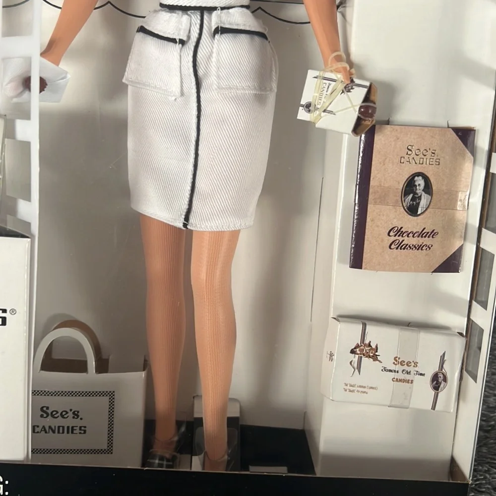 Mattel 1999 See's Candies Barbie A Happy Habit Vintage Doll in Box